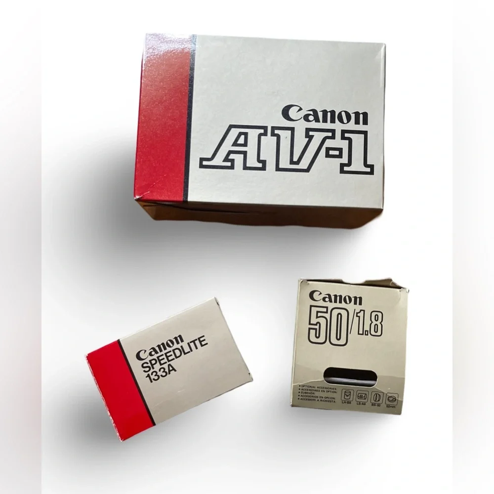 Vintage Canon AV-1 SLR Film Camera Kit